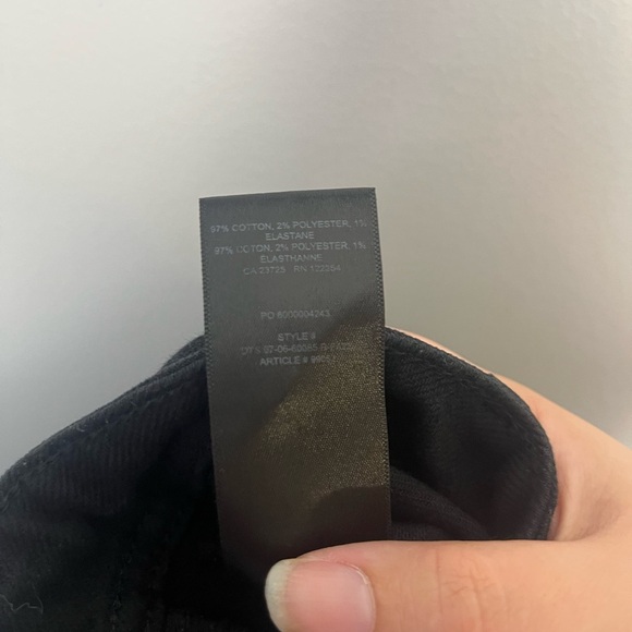 Aritzia Wilfred Free Modern Utility Pants Black Pockets Straight Leg size 0 - Picture 7 of 7